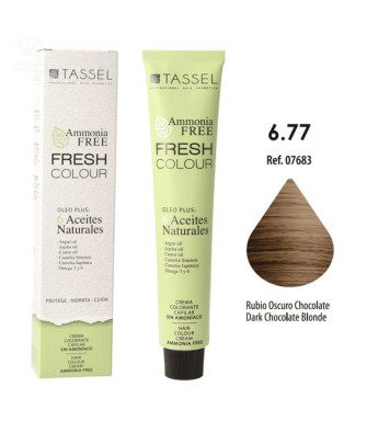 Eurostil Fresh Colour Crema Decolorante 6,77 Rubio Oscuro Chocolate Sin Amoniaco 1un