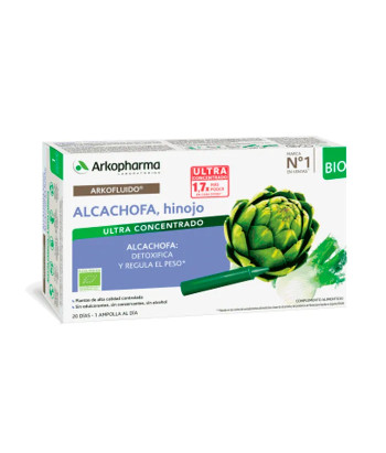 Arkopharma Arkofluido Artichauts-Fenouil 20 Ampoules Buvables