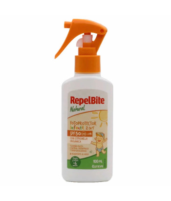 Repel Bite Kids 2-in-1 Sunscreen Spf50 100ml Organic Citronella