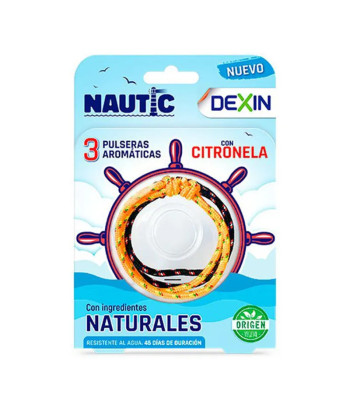 Dexin Bracelet Nautique Aromatique à la Citronnelle 3 Unités