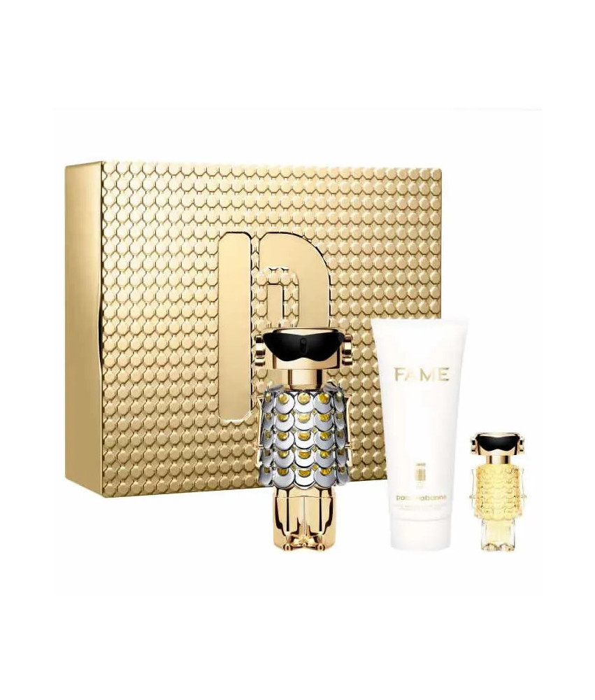 Paco Rabanne Fame Eau De Parfum Vaporisateur 80ml Coffret 3 Produits