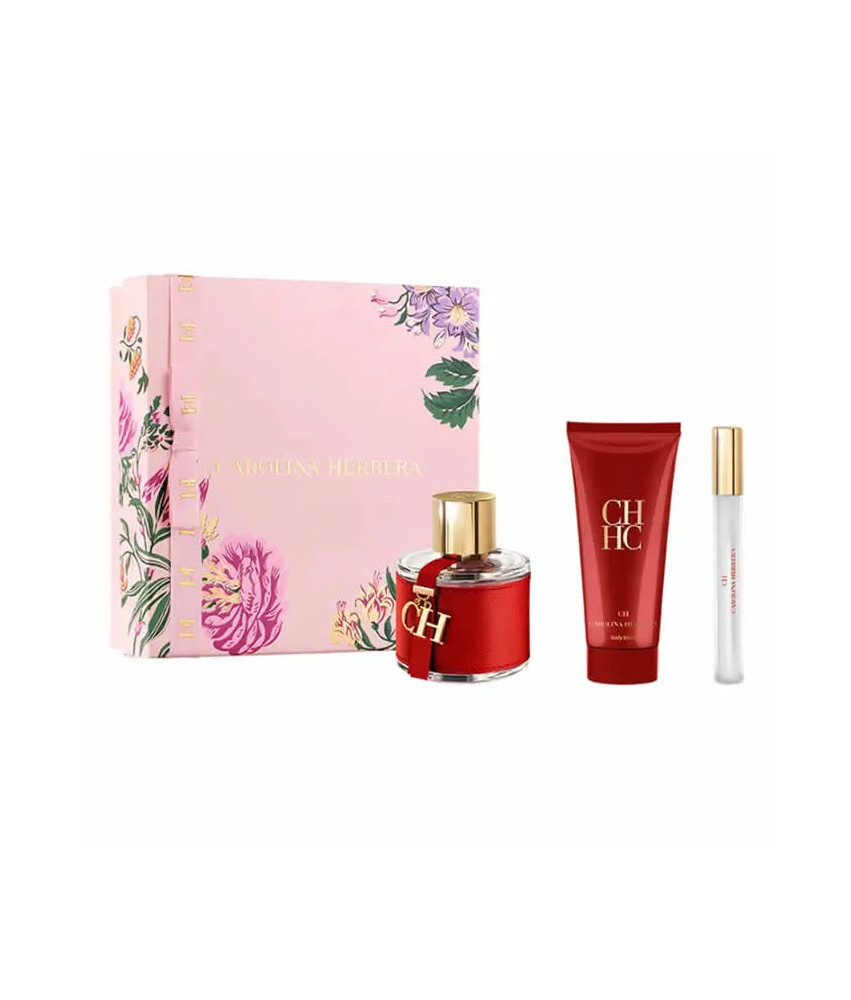 Carolina Herrera Ch Eau De Toilette Spray 100ml Coffret 3 Produits