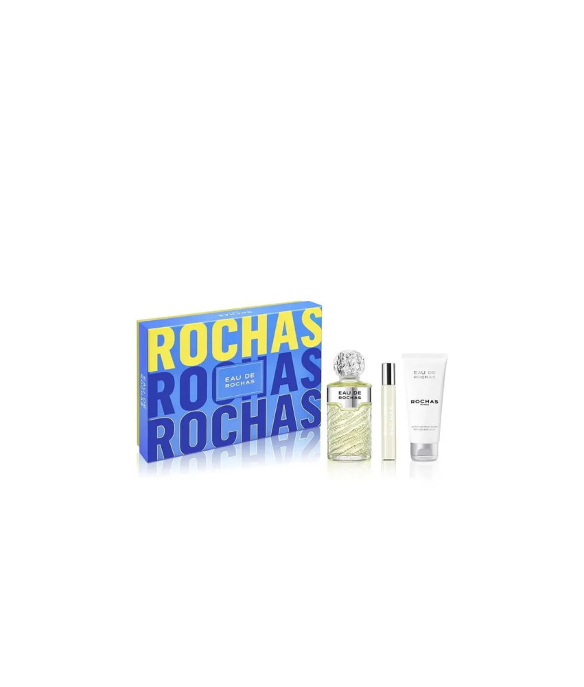Set Eau Rochas Edt 100ml Body 100ml Edt 20ml@