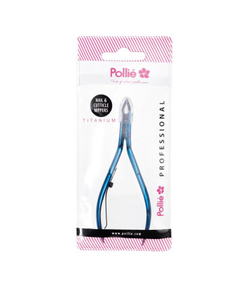Eurostil Manicura Alicate Corta-Cuticulas 11cm Azul Titanio 1un