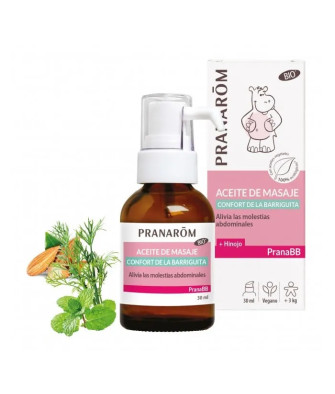 Pranarom Huile de Massage Confort Ventre 30ml