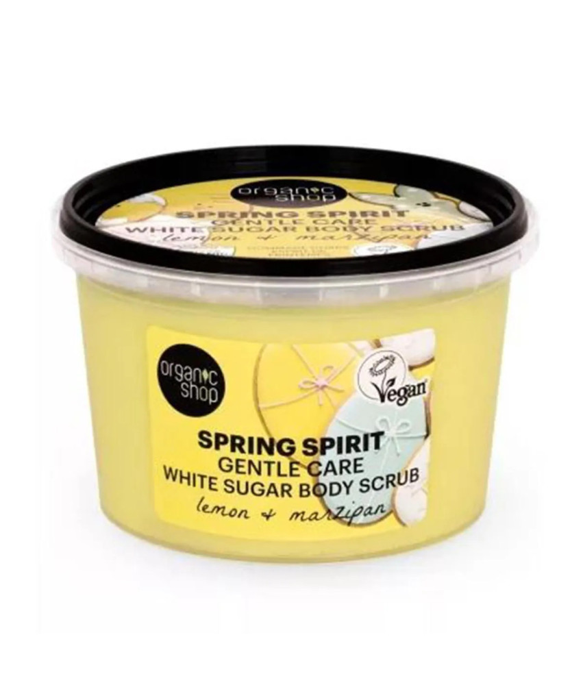Organic Shop Sprint Spirit Exfoliante Corporal Azucar Blanco Limon y Mazipan 500ml