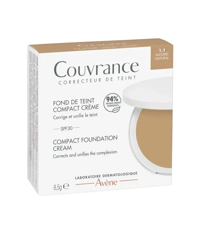 Couvrance Fond De Teint Crème Compacte 1.1 Naturel