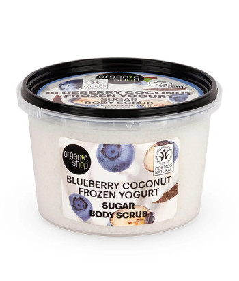 Organic Shop Blueberry Coconut Frozen Yogurt Exfoliante Corporal Azucar 250ml