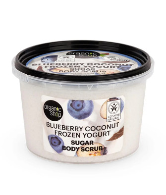 Organic Shop Blueberry Coconut Frozen Yogurt Exfoliante Corporal Azucar 250ml