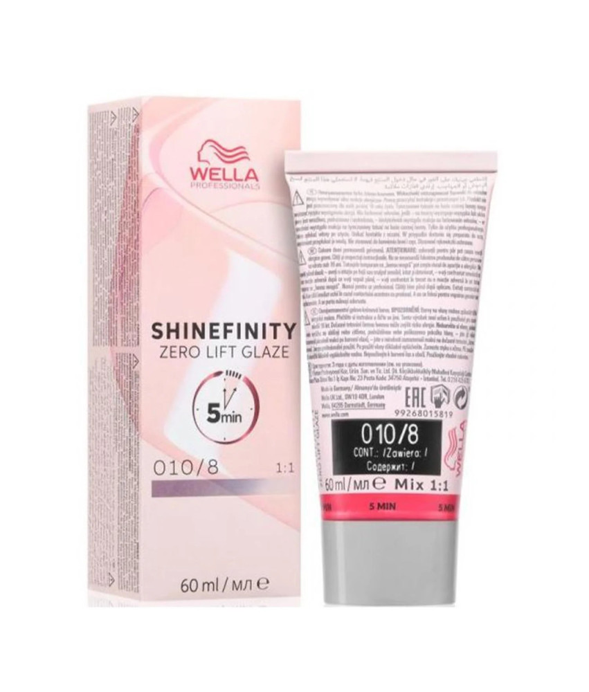 Wella Shinefinity Zero Lift Glaze Tinte 0108 60ml 1un