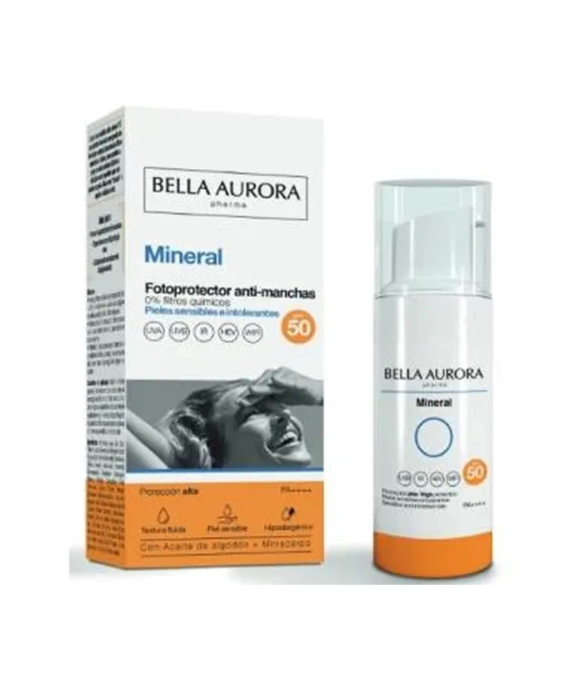 Bella Aurora Écran Solaire Minéral Anti-Taches SPF 50 50 ml