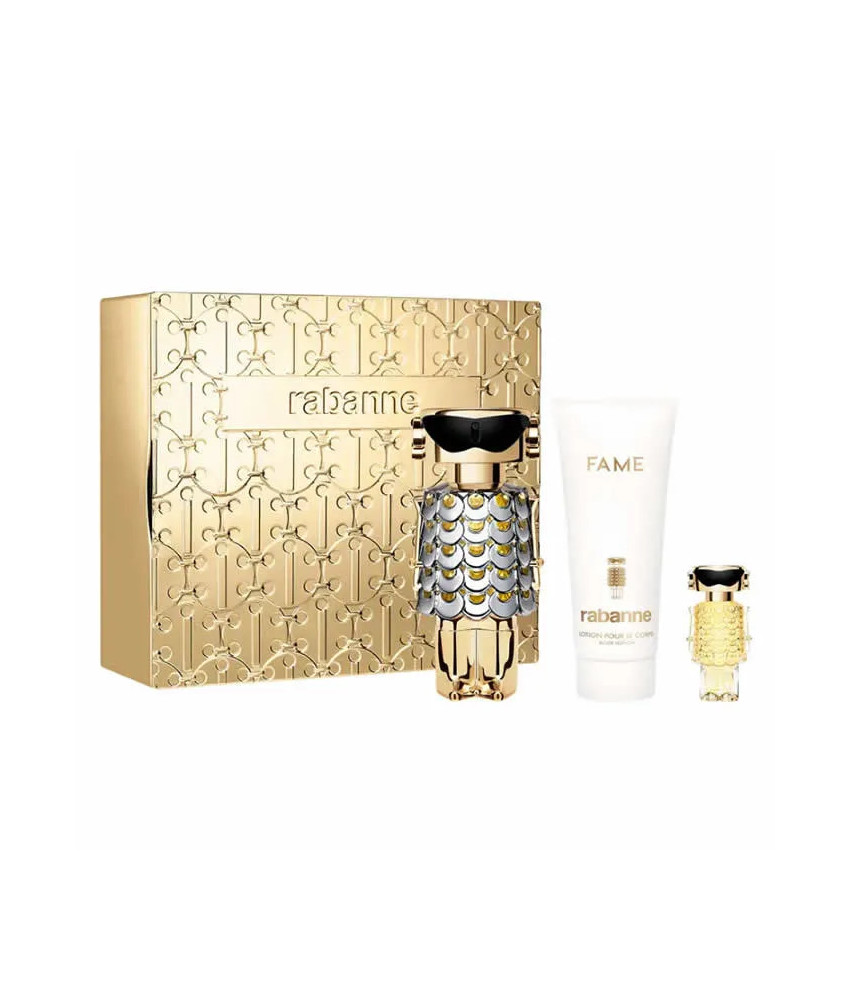  Paco Rabanne Fame Eau De Parfum Vaporisateur 80ml Coffret 3 Produits