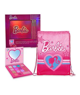 Cartoon Barbie Niños Set Sombra De Ojos y Brillo De Labios 1un