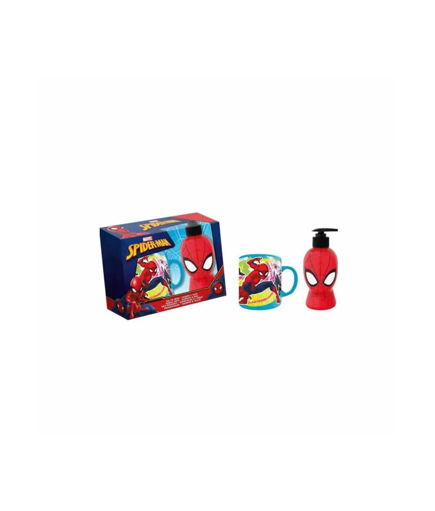 Marvel Spiderman Shower Gel And Shampoo 300ml Coffret 2 Produits