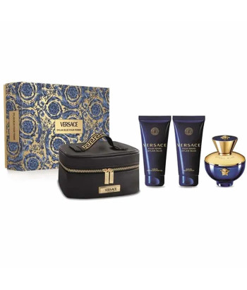 Versace Pour Femme Dylan Blue Eau De Parfum Vaporisateur 100ml Coffret 3 Produits