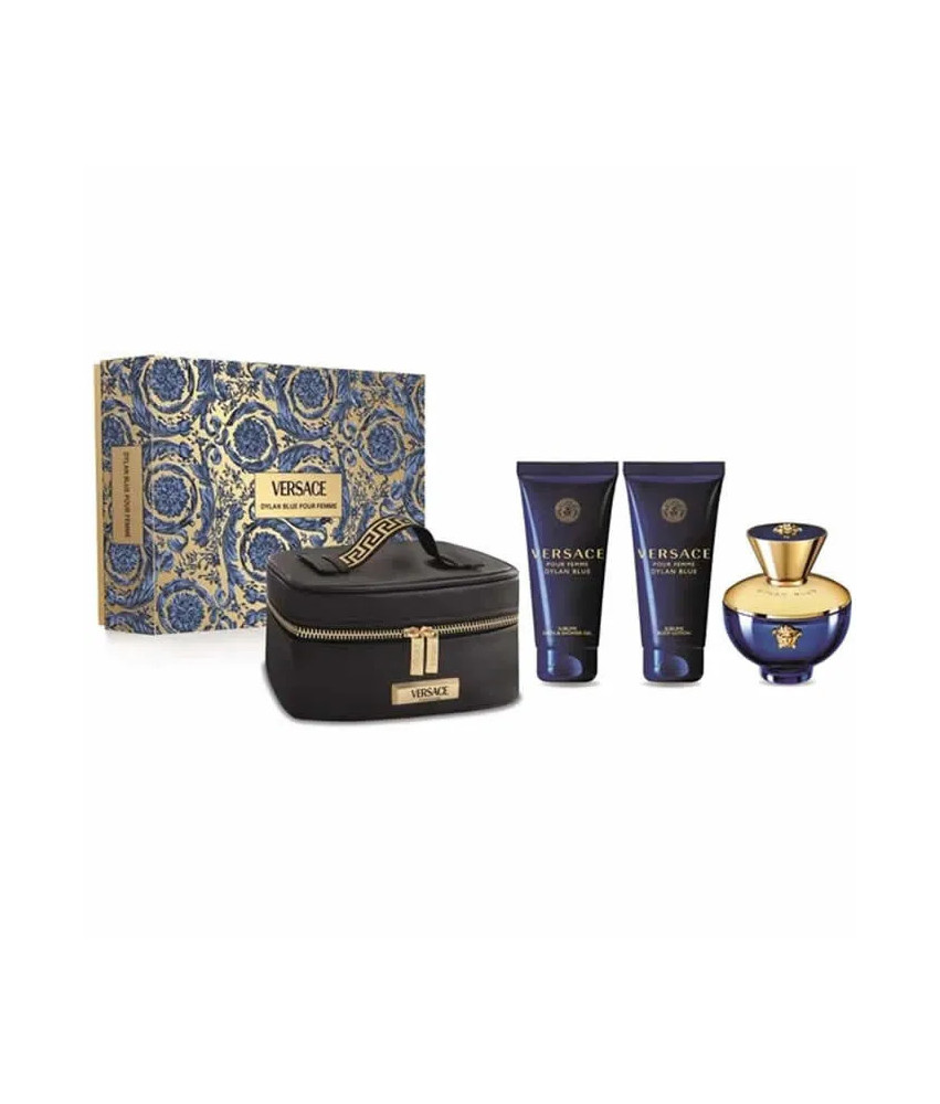 Versace Pour Femme Dylan Blue Eau De Parfum Vaporisateur 100ml Coffret 3 Produits
