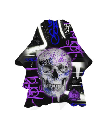 Eurostil Purple Skull Capa Con Cuello De Neopreno 1un