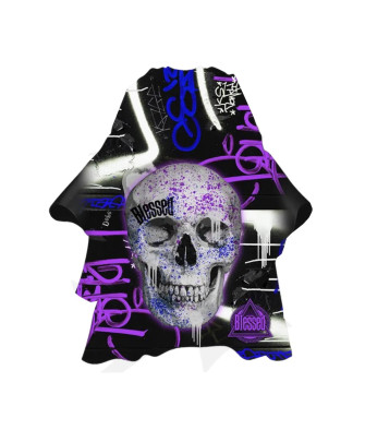 Eurostil Purple Skull Capa Con Cuello De Neopreno 1un